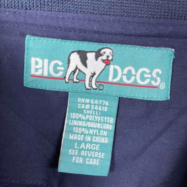 90's BIG DOGS ビックドックス　ゴルフロゴ刺繍　プルオーバー