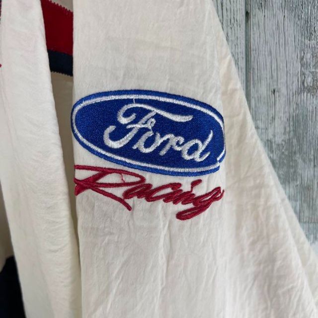 80's FORD RACING USA製 ナイロン プルオーバー パーカー