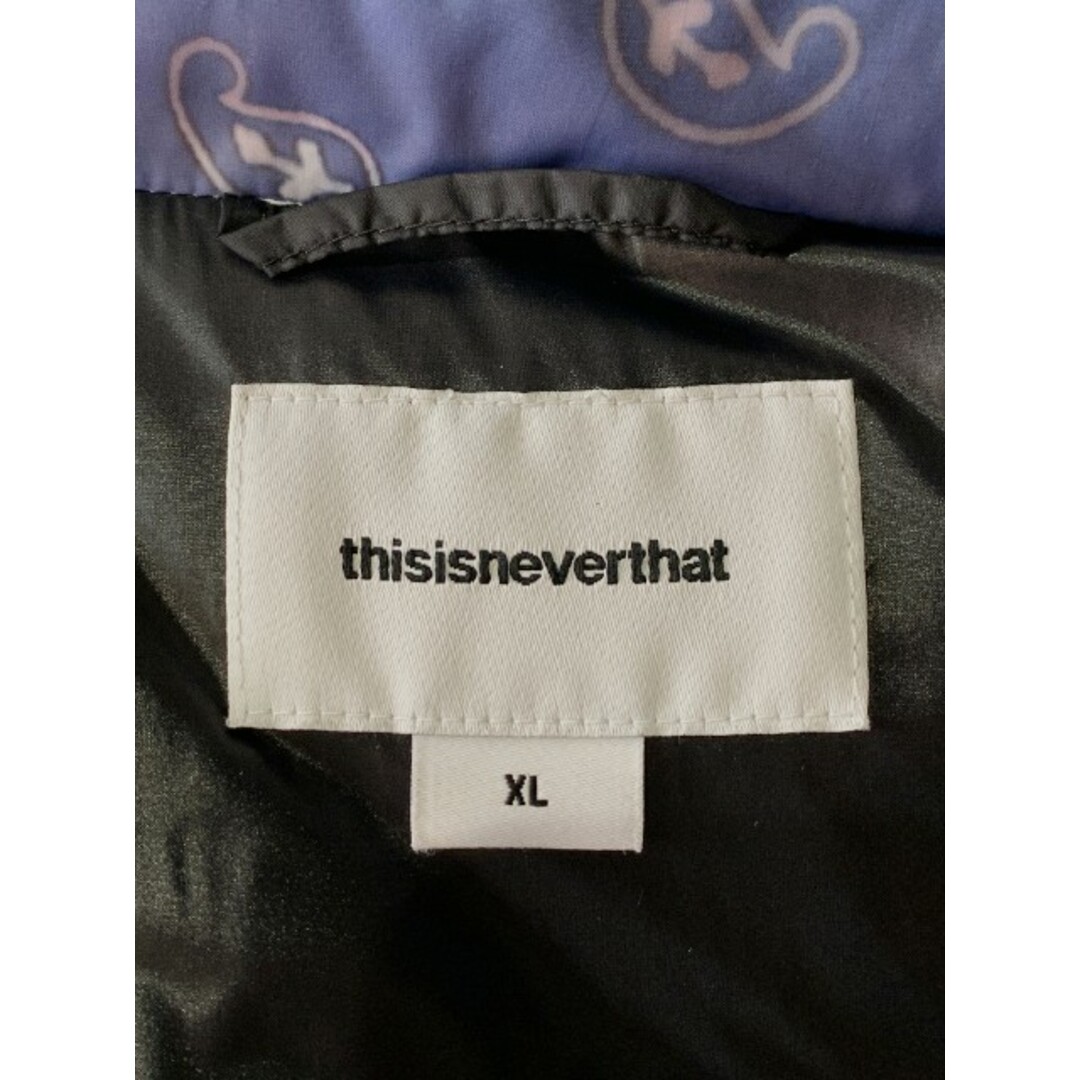 ディスイズネバーザット ダウンジャケット ペイズリー Size XL | agro