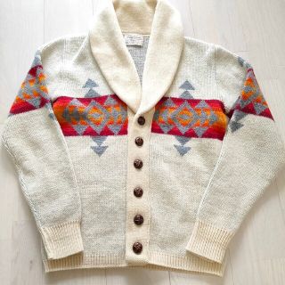 ペンドルトン(PENDLETON)のペンドルトン ショールカラーカーディガン 希少Sサイズ ネイティブ 70s 美品(カーディガン)