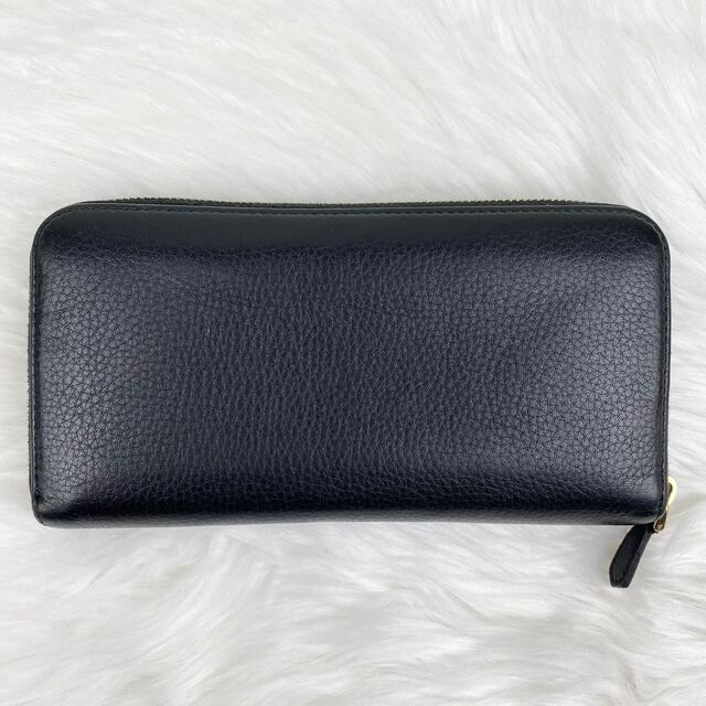 美品・付属品完備・購入証明書付】プラダ 長財布 シボ革 ラウンド