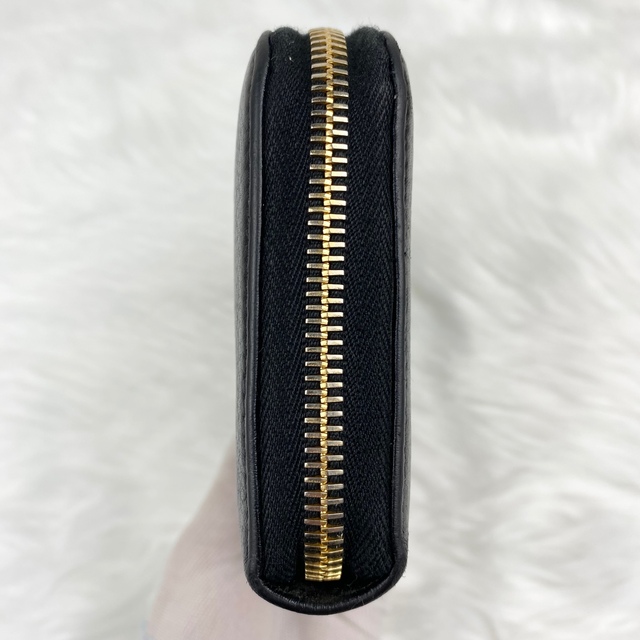 美品・付属品完備・購入証明書付】プラダ 長財布 シボ革 ラウンド