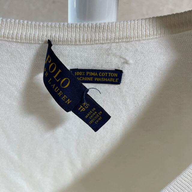 POLO RALPH LAUREN(ポロラルフローレン)のラルフローレン　セーター　白　XS レディースのトップス(ニット/セーター)の商品写真