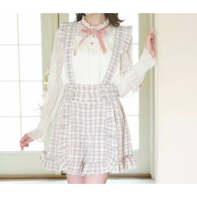 LIZ LISA - LIZ LISA サスペンダー付フリルショートパンツの通販 by
