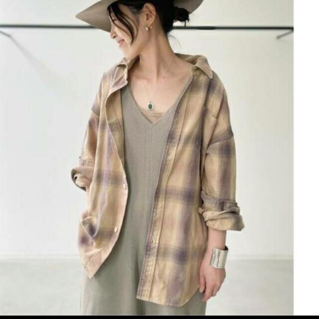 L'Appartement DEUXIEME CLASSE(アパルトモンドゥーズィエムクラス)のL'Appartement  レミレリーフ　Check Shirt レディースのトップス(シャツ/ブラウス(長袖/七分))の商品写真