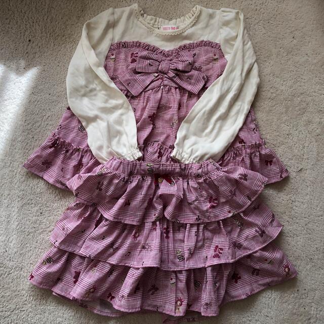 mezzo piano(メゾピアノ)の一回着用　メゾピアノ   120セット キッズ/ベビー/マタニティのキッズ服女の子用(90cm~)(Tシャツ/カットソー)の商品写真