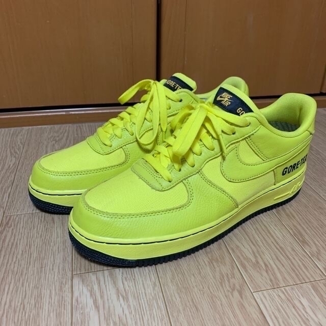 2019 NIKE AIR FORCE 1 GTX GORE-TEX DYNAMIC YELLOW/BLACK CK2630-701 size 8