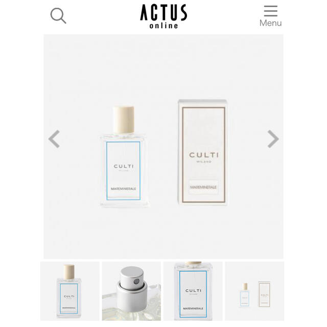 ACTUS(アクタス)のACTUS ルームフレグランス イタリア産 コスメ/美容のリラクゼーション(アロマディフューザー)の商品写真