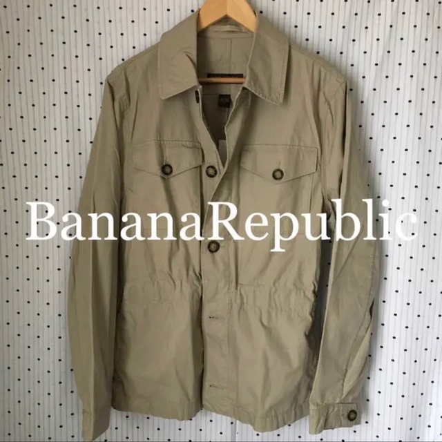 Banana Republic(バナナリパブリック)のBANANAREPUBLICバナリパUS限定コットンリップサファリジャケットM メンズのジャケット/アウター(カバーオール)の商品写真