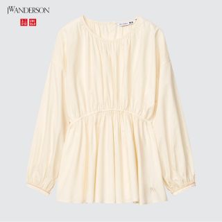 ジェイダブリューアンダーソン(J.W.ANDERSON)のギャザーブラウス　UNIQLO JWANDERSON(シャツ/ブラウス(長袖/七分))