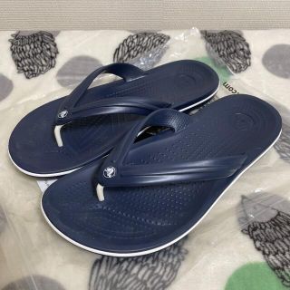 クロックス(crocs)のcrocs ビーチサンダル ネイビー 25cm(サンダル)