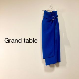 スコットクラブ(SCOT CLUB)の【Grand table】ラップスカート×ブルー(ひざ丈スカート)