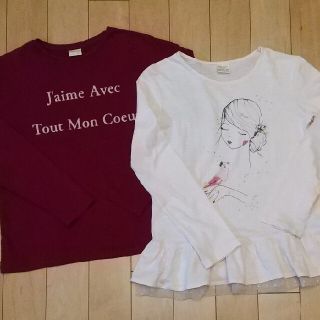 ザラキッズ(ZARA KIDS)のZARA GIRLS ２枚セット★140サイズ 長袖T(Tシャツ/カットソー)