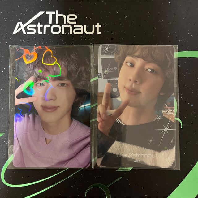 防弾少年団(BTS)(ボウダンショウネンダン)のBTS Jin The Astronaut JPFC 2形態特典トレカSET エンタメ/ホビーのタレントグッズ(アイドルグッズ)の商品写真