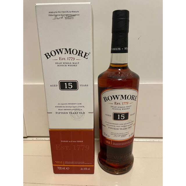 【新品未開封】ボウモア15年　BOWMORE シングルモルト　700ml酒