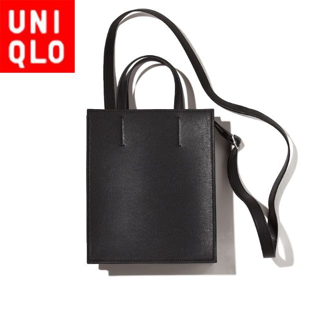 UNIQLO - ユニクロ 447917 レザータッチスクエアショルダー UNIQLO - ユニクロ 447917 レザータッチスクエアショルダー