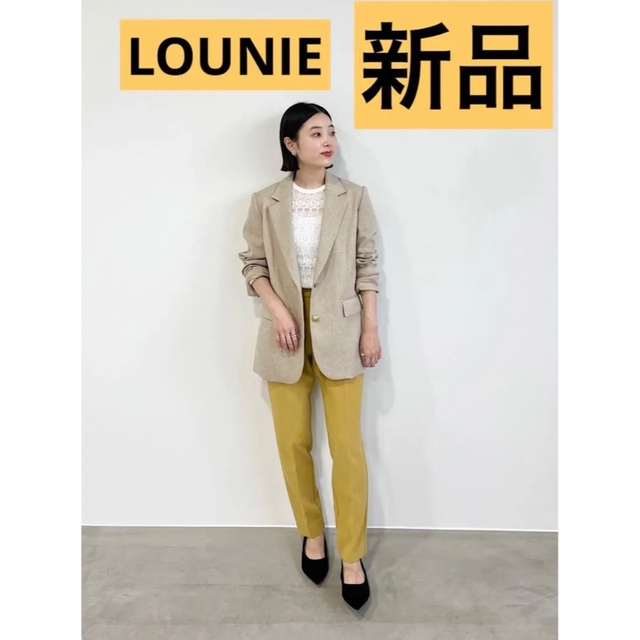 LOUNIE(ルーニィ)のルーニィ朝比奈彩★22年洗える！日本製生地テーラードジャケットツイードジャケット レディースのジャケット/アウター(テーラードジャケット)の商品写真