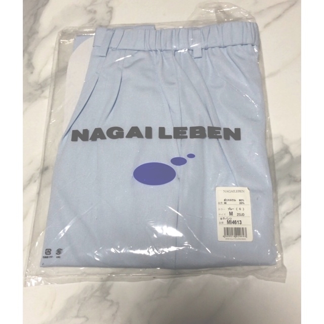 NAGAILEBEN(ナガイレーベン)のナース服　ナガイレーベン　パンツ　ブルー レディースのパンツ(その他)の商品写真