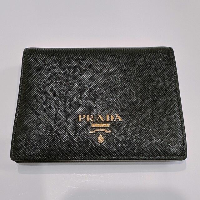 PRADA プラダ　サフィアーノ　レザー折財布　美品