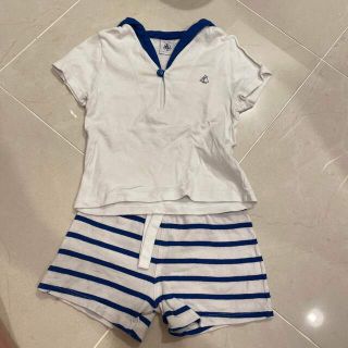 プチバトー(PETIT BATEAU)のプチバトー　マリン　ボーダー　セット　男の子　95cm(Tシャツ/カットソー)