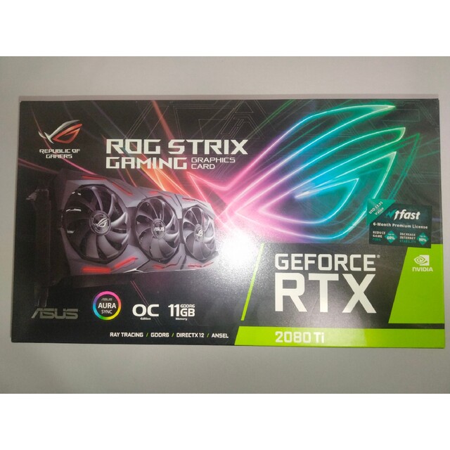PCパーツASUS ROG-STRIX-RTX2080TI-O11G-GAMING