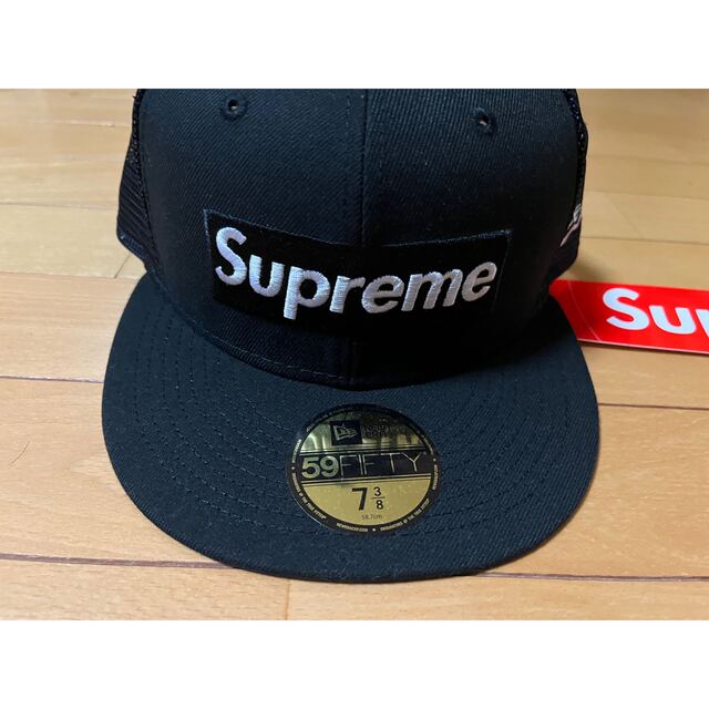 supreme box logoメッシュキャップ 7 3/8