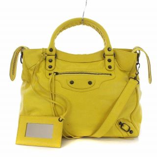 バレンシアガ(Balenciaga)のバレンシアガ クラシックヴェロ エディターズバッグ 2WAY 黄色 235216(トートバッグ)