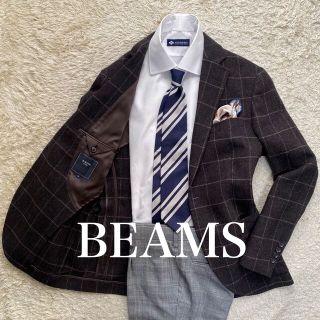 ビームス(BEAMS)のBEAMS  S位　チェック柄　ツイード　テーラード　オンオフ兼用(テーラードジャケット)