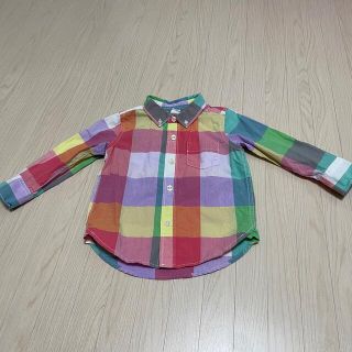 ベビーギャップ(babyGAP)のbabyGAP★ボタンダウン　オクスフォード　カラフルチェックシャツ(ブラウス)