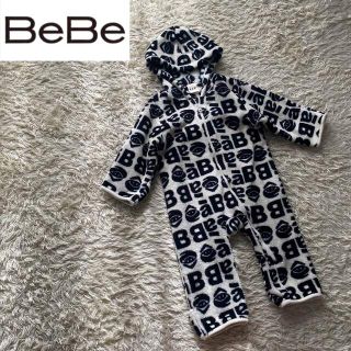 ベベ(BeBe)の【SALE】エーアーベー　べべ　カバーオール　ロンパース　ボア　秋冬　フード付き(カバーオール)