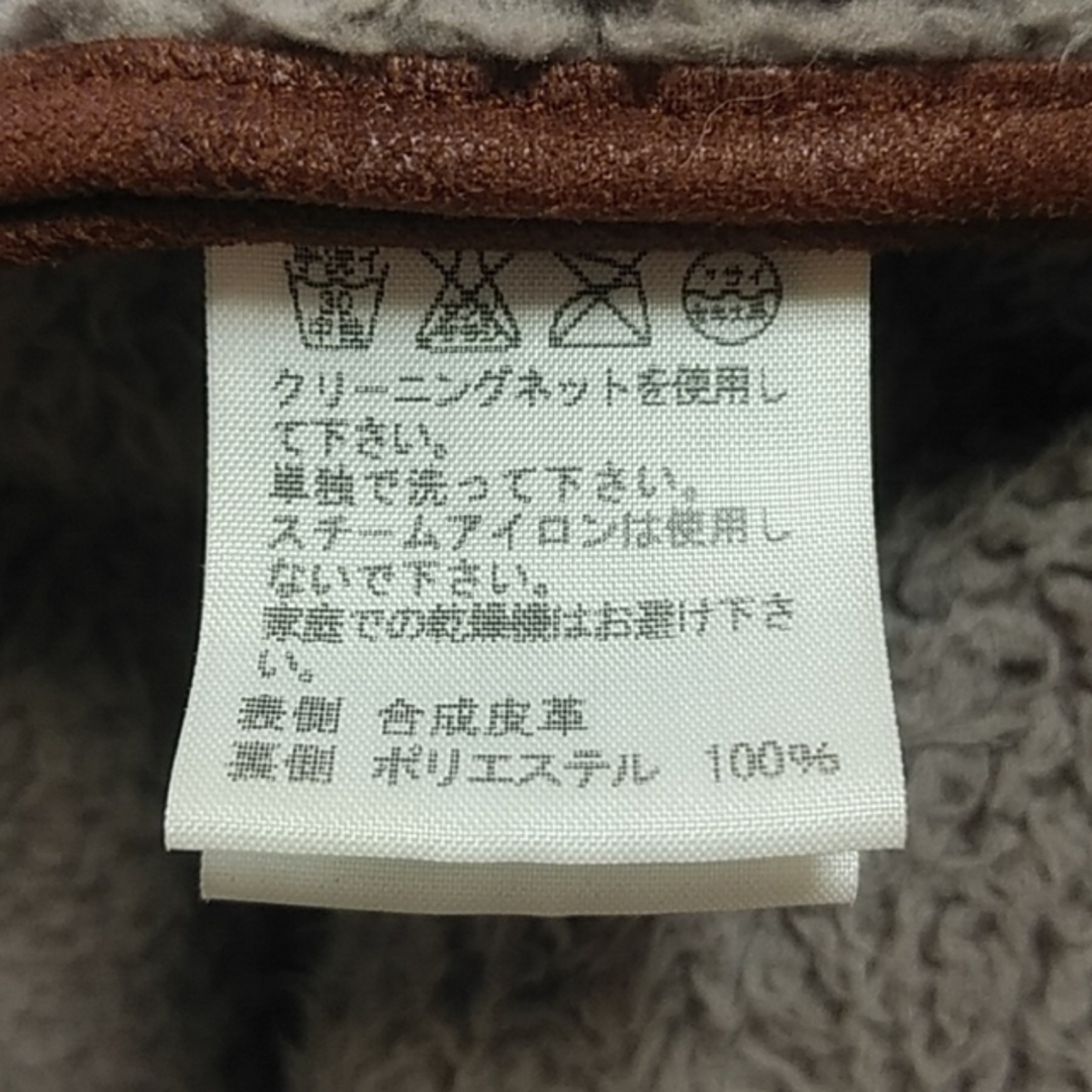 ネネット ✿ フェイクムートン ボア コート ブルゾン アウター 2 ブラウン
