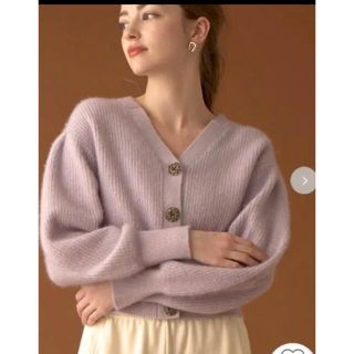 Lily Brown - 新品リリーブラウン ラクーン 混ニットカーディガン
