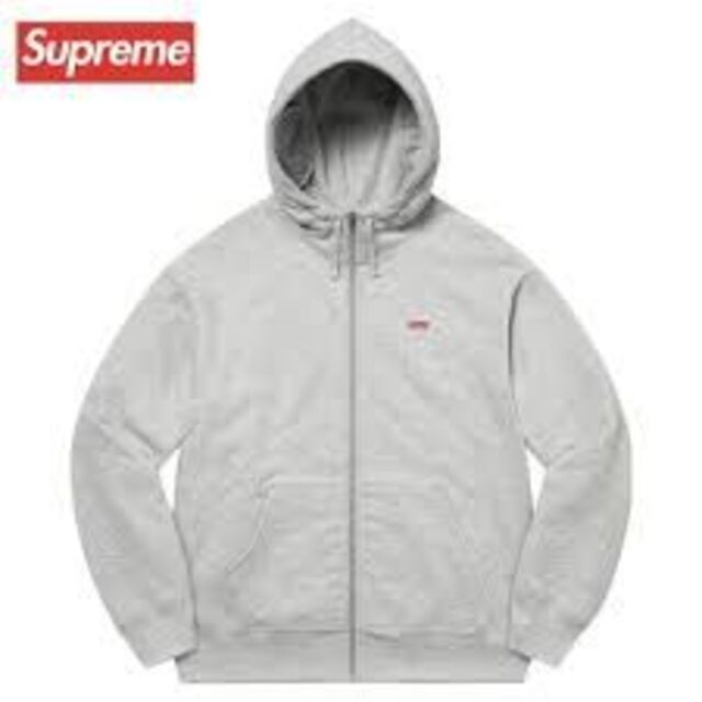 Supreme small box zip up Lサイズ グレー