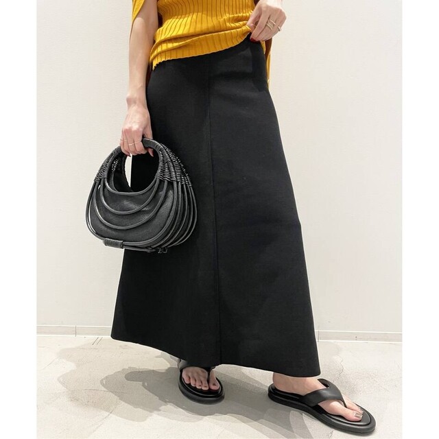 L'Appartement DEUXIEME CLASSE(アパルトモンドゥーズィエムクラス)のL'AppartementKnit Flare Skirt レディースのスカート(ロングスカート)の商品写真