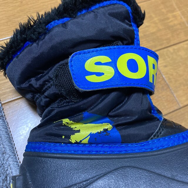 SOREL(ソレル)のSOREL ソレル　キッズ　16㎝　ブルー/ブラック キッズ/ベビー/マタニティのキッズ靴/シューズ(15cm~)(ブーツ)の商品写真