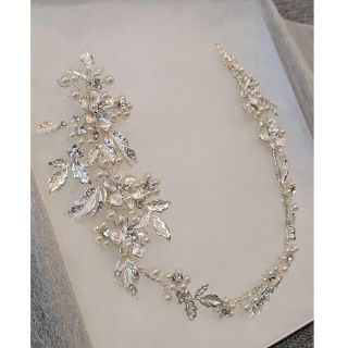 ANNAN WEDDING ヘッドドレス E65シルバーの通販 by もろきゅう's shop