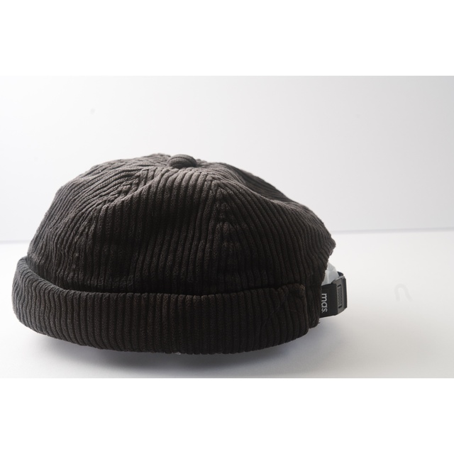 mas.定番ROLLCAP ブラック メンズの帽子(ニット帽/ビーニー)の商品写真