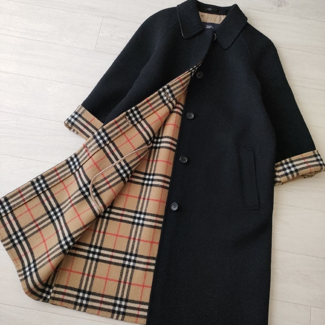 BURBERRY(バーバリー)のBURBERRY LONDON ノバチェック ロングコート 高級カシミヤ混 レディースのジャケット/アウター(ロングコート)の商品写真