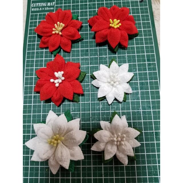 つまみ細工 ポインセチア クリスマス