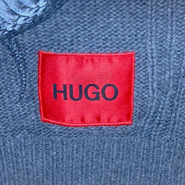 HUGO BOSS(ヒューゴボス)のヒューゴ・ボス　スネークデザインセーター　サイズL メンズのトップス(ニット/セーター)の商品写真