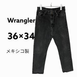 ラングラー(Wrangler)のラングラー　Wrangler ブラックジーンズ　デニム　36×34 メキシコ製(デニム/ジーンズ)