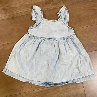 ベビーギャップ(babyGAP)のbabyGAP デニムワンピース　18-24m(サイズ90)(ワンピース)