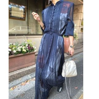 Ameri VINTAGE - Ameri【タグ付未使用品】エラ 花柄 プリーツ ドレス