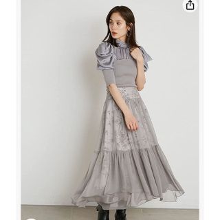 SNIDEL今期ニット&レースマーメイドスカートセットアップ レディース ...