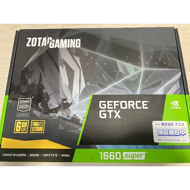 ZOTAC GAMING GeForce GTX 1660 superPC/タブレット