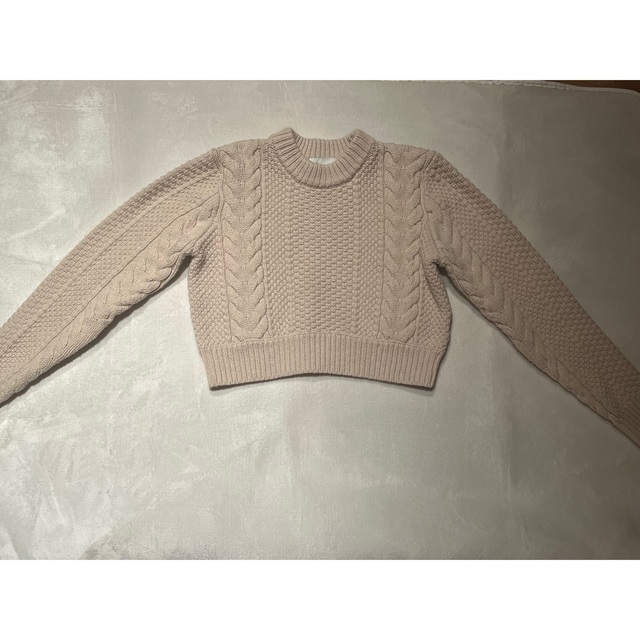 CLANE TINY CABLE KNIT TOPS アイボリー ケーブルニット