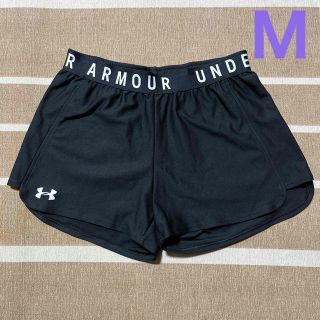 アンダーアーマー(UNDER ARMOUR)の【美品】アンダーアーマー レディース ショートパンツ M 黒 ヒートギア(ウェア)