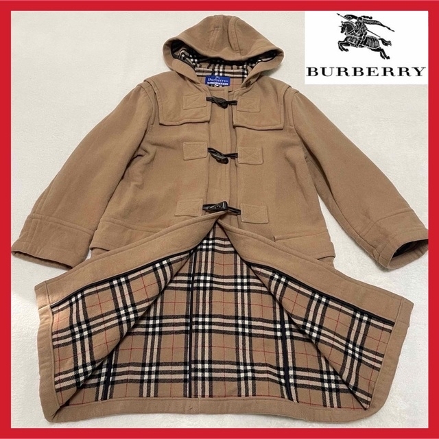 BURBERRY(バーバリー)のBurberryバーバリーロンドン ブルーレーベル ダッフルコート　ノバチェック レディースのジャケット/アウター(ダッフルコート)の商品写真