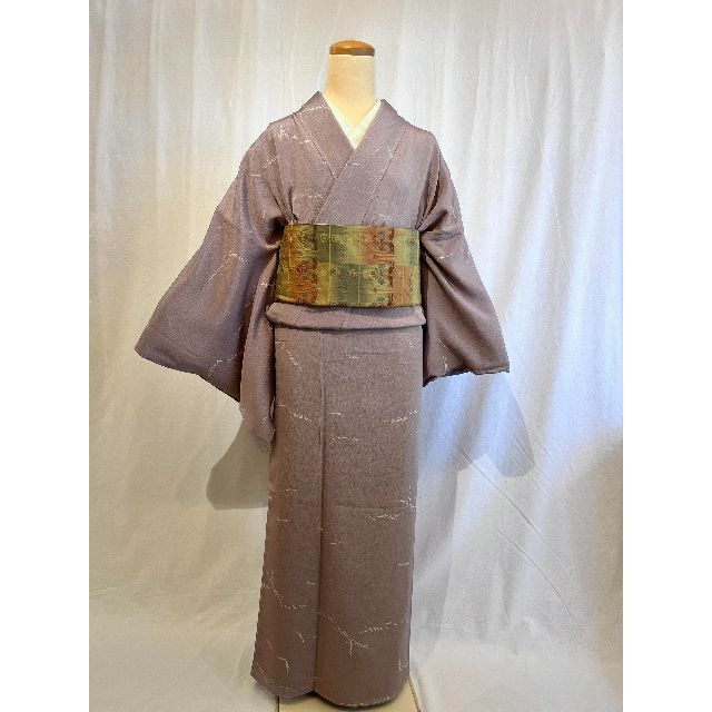 2250 ゆったり 目松葉紋様 小紋 袷単品