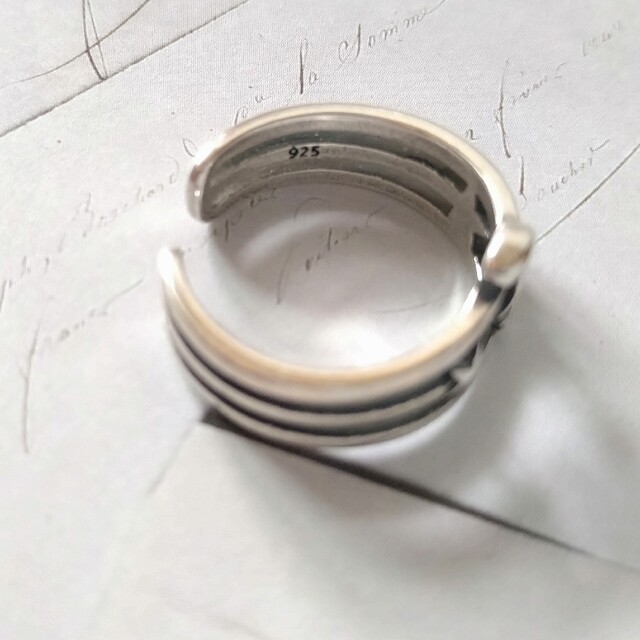 【月 星　シルバーリング】SILVER 925　フリーサイズ　新品　大人気　指輪 レディースのアクセサリー(リング(指輪))の商品写真
